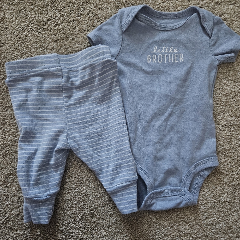 Carter's Soft Blue Baby Outfit